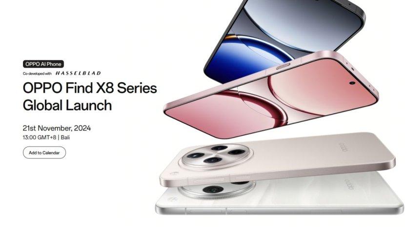 OPPO Find X8 Series Rilis Global 21 November, Meluncur Ekslusif di Bali
