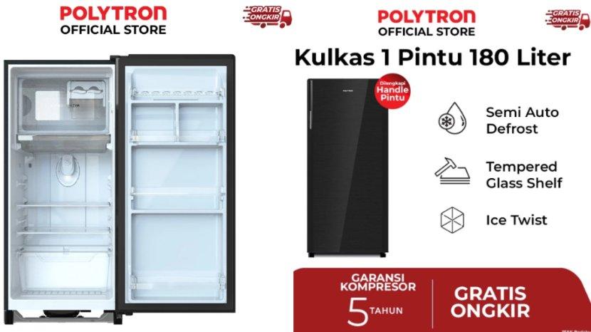 Review Lengkap Kulkas 1 Pintu Polytron Belleza PRA 18DMY, Cek Fitur Unggulannya