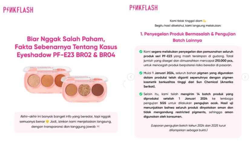 Review Eyeshadow Pinkflash PF-E23 BR02 dan BR04 Dilarang Edar BPOM, Ini Klarifikasi Fakta Lengkapnya