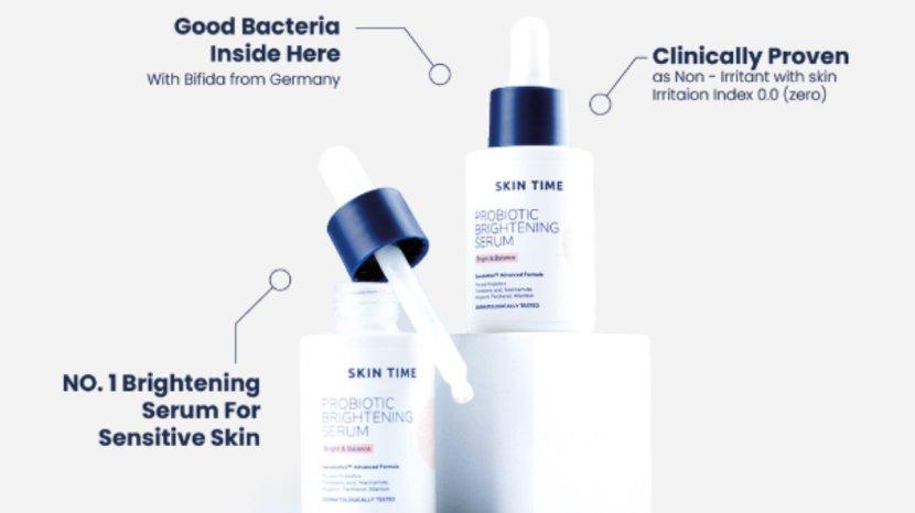 Review SKIN TIME Probiotic Brightening Serum, Mencerahkan dalam 8 Minggu