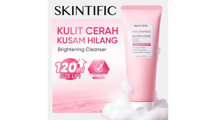 Review SKINTIFIC Glowing Brightening Cleanser: Manfaat, Kelebihan, hingga Kekurangan