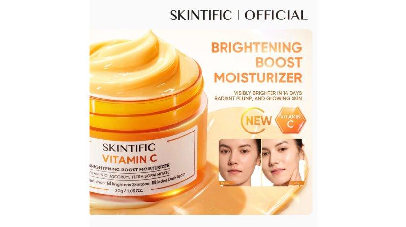 Review SKINTIFIC Vitamin C Brightening Boost Moisturizer: Manfaat, Kelebihan, Kekurangan