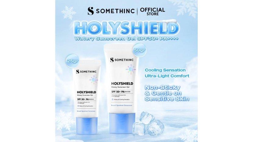 Review SOMETHINC Holyshield UV Watery Sunscreen Gel SPF 50 New Packaging