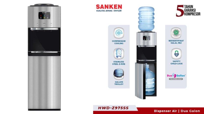 Review Lengkap Dispenser 2 Galon Sanken HWD-Z975SBK, Kelebihan dan Kekurangan