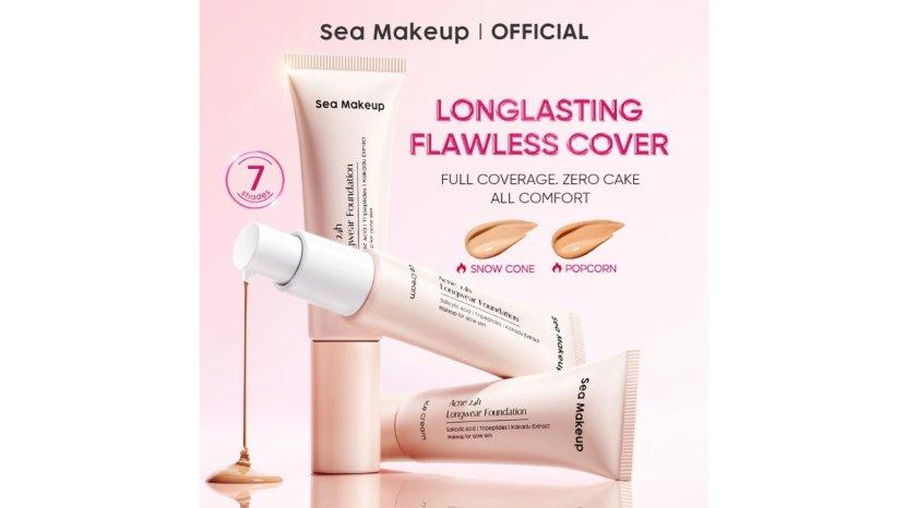 Review Sea Makeup Acne 24h Longwear Foundation: Manfaat, Kelebihan, Kekurangan