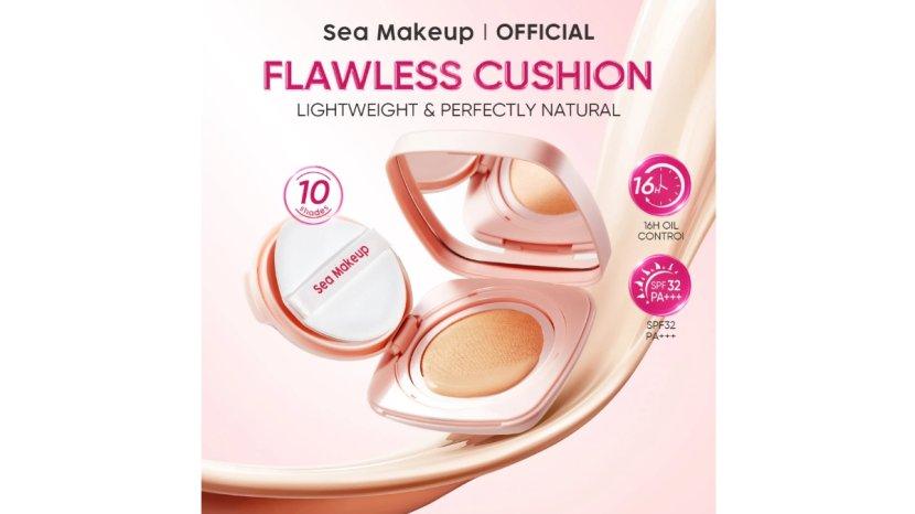 Review Sea Makeup Fix and Flawless Silk Cushion: Manfaat, Kelebihan, Kekurangan
