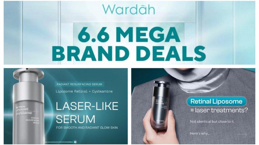 Jangan Ketinggalan, Wardah Radiant Resurfacing Retinal Cysteamine Serum hadir Spesial 6.6 Mega Deals