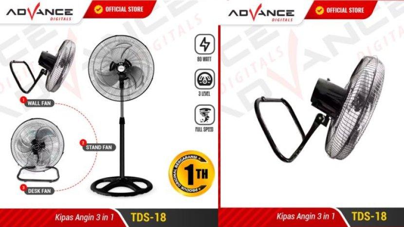 Review ADVANCE TDS-18, Kipas Angin Multifungsi dan Hemat Daya Harga Rp 200 Ribuan