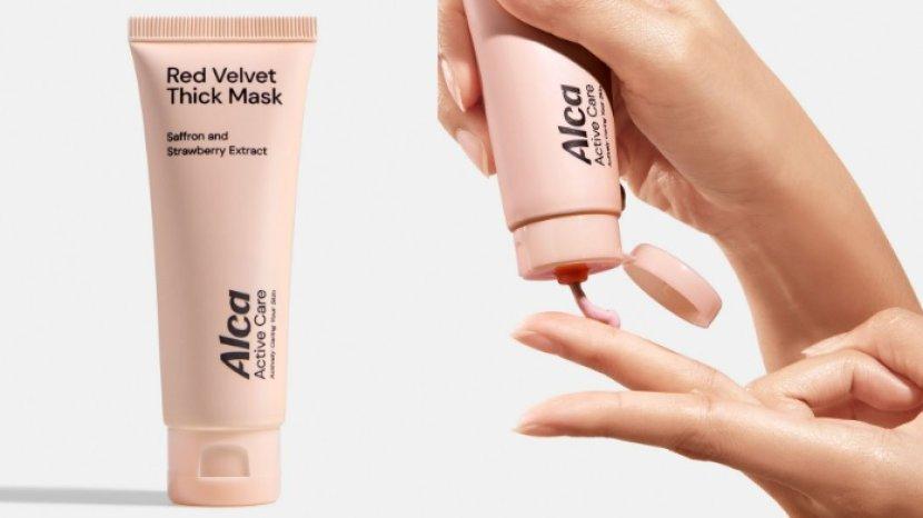 Review Alca Active Care Thick Mask Red Velvet, Brand Lokal yang Ampuh Pudarkan Bekas Jerawat