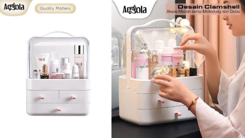 5 Rekomendasi Rak Kosmetik Murah, Praktis Organisir Alat Makeup dan Skincare