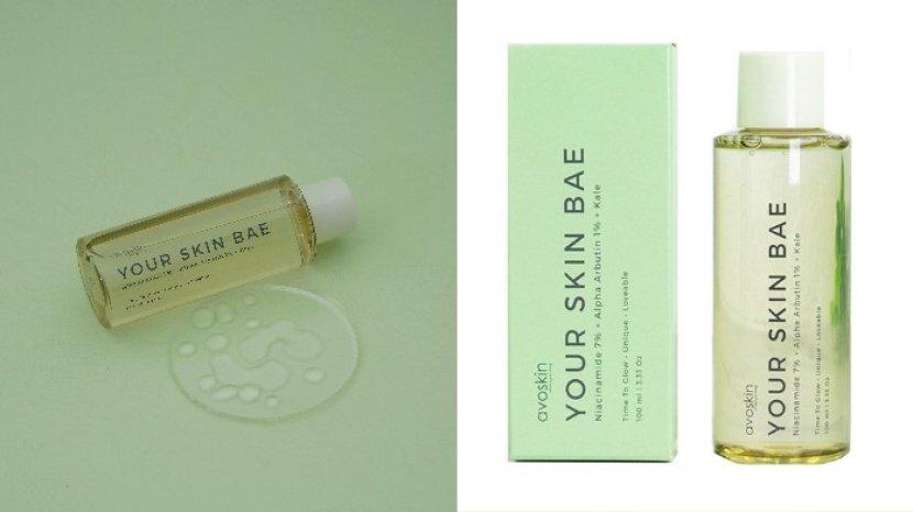 Review Toner avoskin Your Skin Bae Niacinamide 7% + Alpha Arbutin 1% + Kale, Bikin Lembap dan Cerah