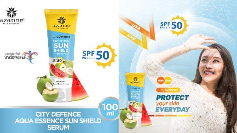 Review Lengkap azarine City Defense Aqua Essence Sun Shield Serum, Teksturnya Super Ringan
