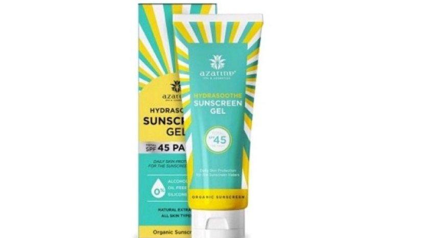 Review azarine Hydrasoothe Sunscreen Gel dengan Kandungan SPF 45 PA++++