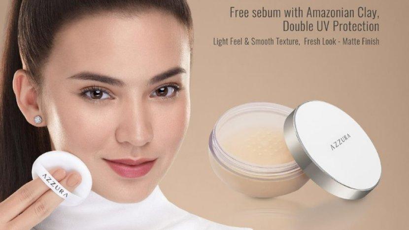 Review AZZURA Loose Powder, Hasil Matte untuk Tampil Cantik Bebas Minyak Seharian