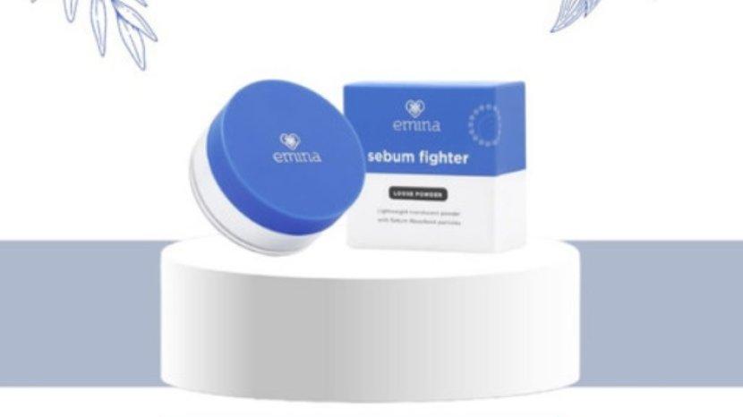 Review emina Sebum Fighter Loose Powder, Punya Sebum Absorbment yang Cocok untuk Kulit Berminyak