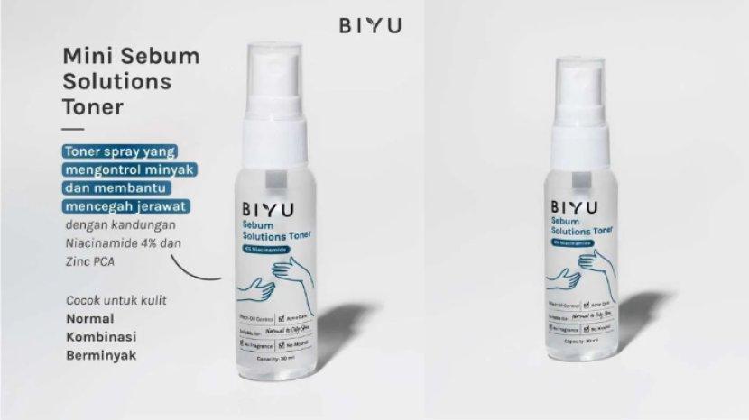 Review BIYU Mini Sebum Solutions Toner, Penghilang Bekas Jerawat dan Mencerahkan Kulit Wajah