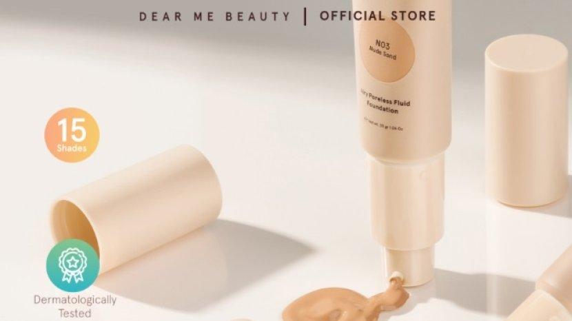 Review DEAR ME BEAUTY Airy Poreless Fluid Foundation, Hadir dengan 15 Shade Menarik