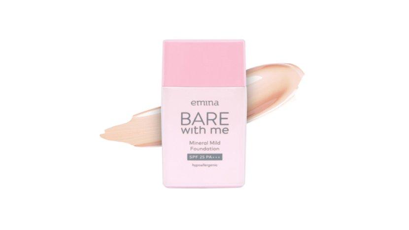 Review Emina Bare with Me Mineral Mild Foundation, Wajah dan Warna Kulit Tampak Halus Merata