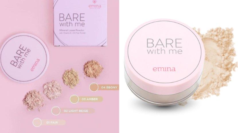Review emina Bare With Me Mineral Loose Powder, Bedak Tabur yang Ringan Cocok untuk Para Remaja