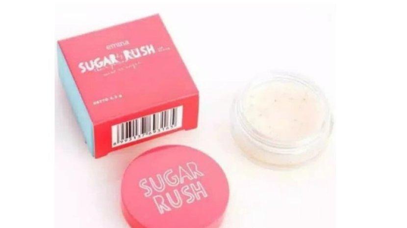 Review emina Sugar Rush Lip Scrub, Ampuh Rawat Bibir Kering dan Pecah-pecah