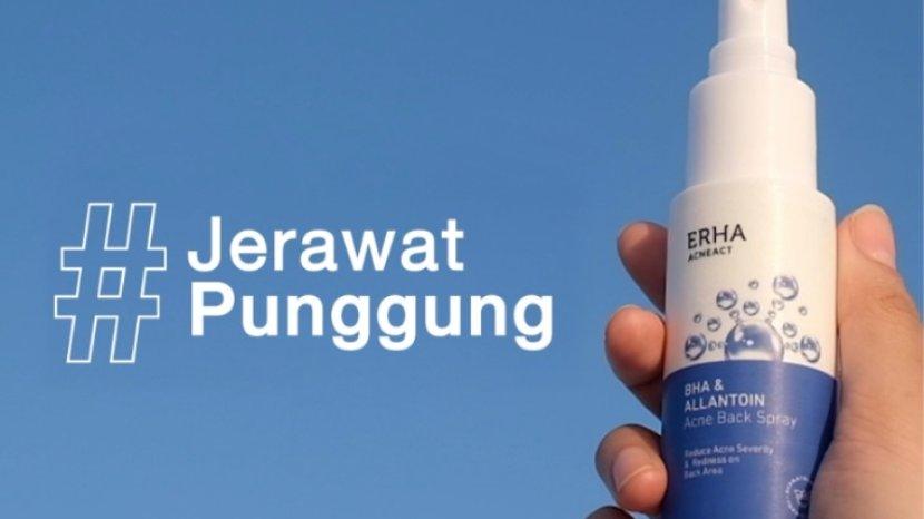 Review ERHA AcneAct BHA & Allantoin Acne Back Spray, Ampuh Hempas Tuntas Jerawat Punggung