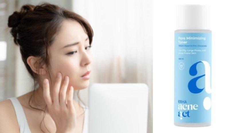 Review ERHA Acneact Witch Hazel & Zinc Gluconate Pore Minimizing Toner, Samarkan Pori-pori di Wajah