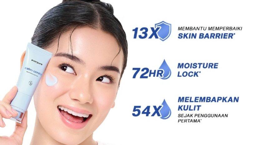 Review everpure Calm-omild Barrier Moisturizer, Mengandung Ekstrak Bunga Chamomile dan Omega Complex