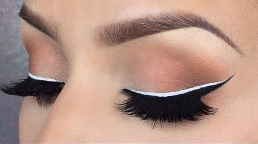 Tampil dengan Riasan Mata, Pertegas dengan Menggunakan Eyeliner Putih