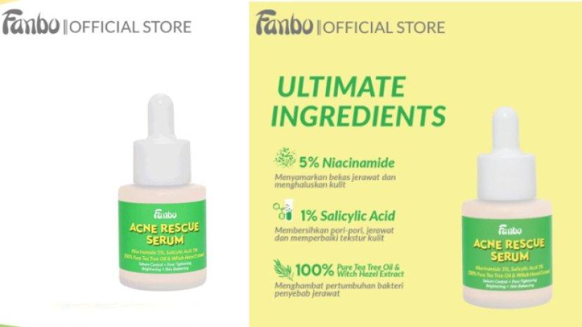 Review Fanbo Skin Goals Acne Rescue Serum, Kandungan Tea Tree Oil yang Efektif Atasi Jerawat