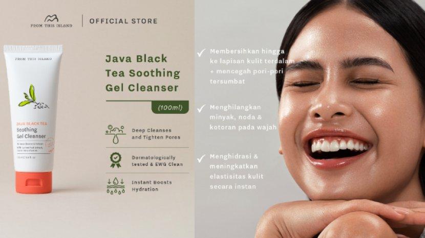 Review FROM THIS ISLAND Java Black Tea Soothing Gel Cleanser, Sabun Wajah dengan Formula Lembut