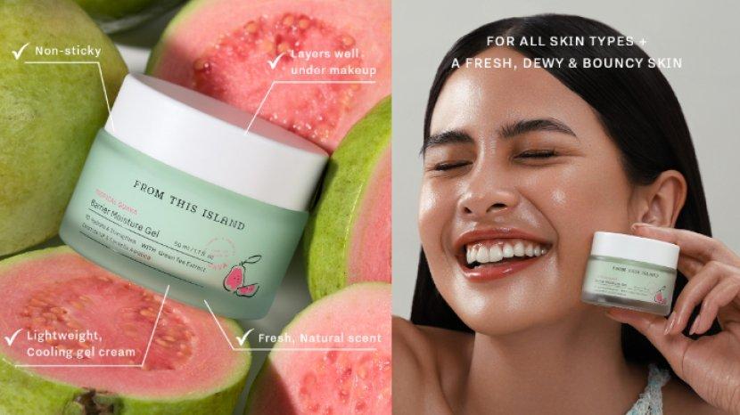 Review Skincare FROM THIS ISLAND Tropical Guava Barrier Moisture Gel, Ringan dan Melembapkan