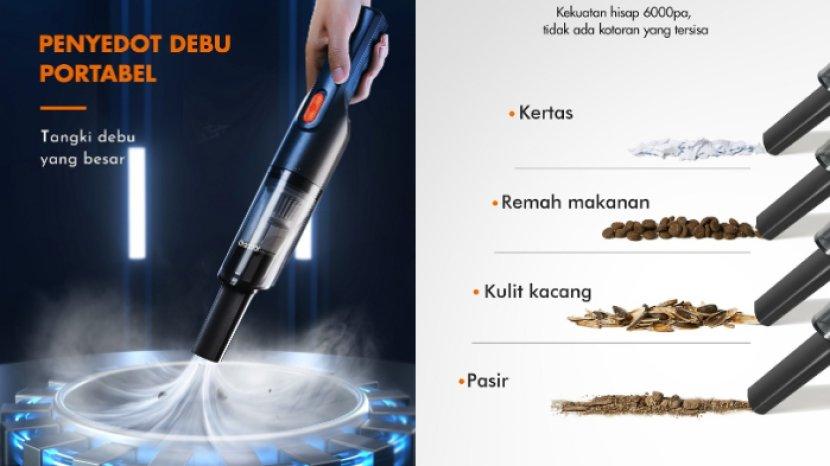 Review GAABOR Vacuum Cleaner Portable GVCC-M3A2, Daya Hisap Kuat Praktis Tanpa Kabel
