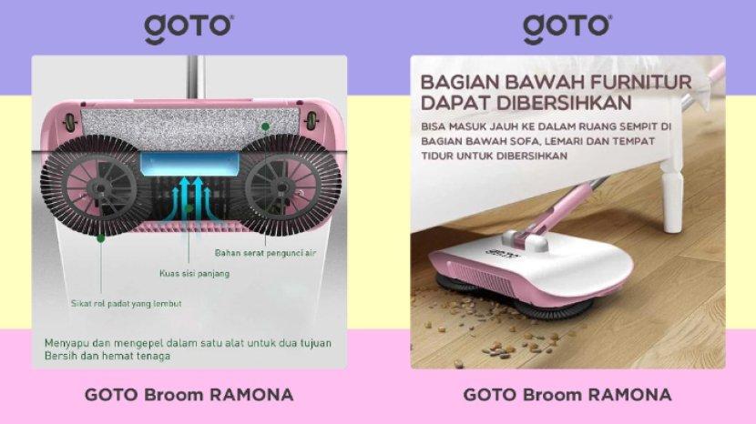 Review GOTO Broom RAMONA, Menyapu dan Mengepel Otomatis Cukup 1 Alat