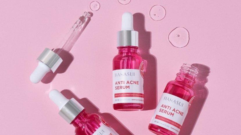 Review HANASUI Anti Acne Serum, Harga Murah Namun Efektif Hempas Jerawat di Wajah