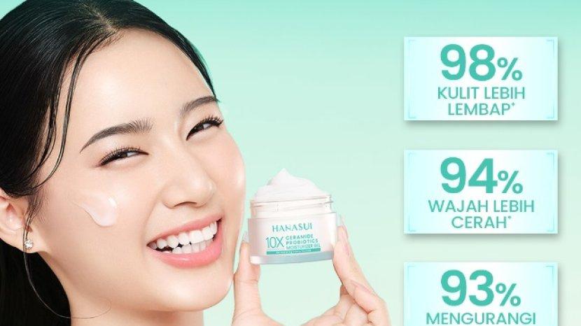 Review Pelembap Viral HANASUI Ceramide Probiotics Moisturizer Gel yang Ampuh Benerin Skin Barrier