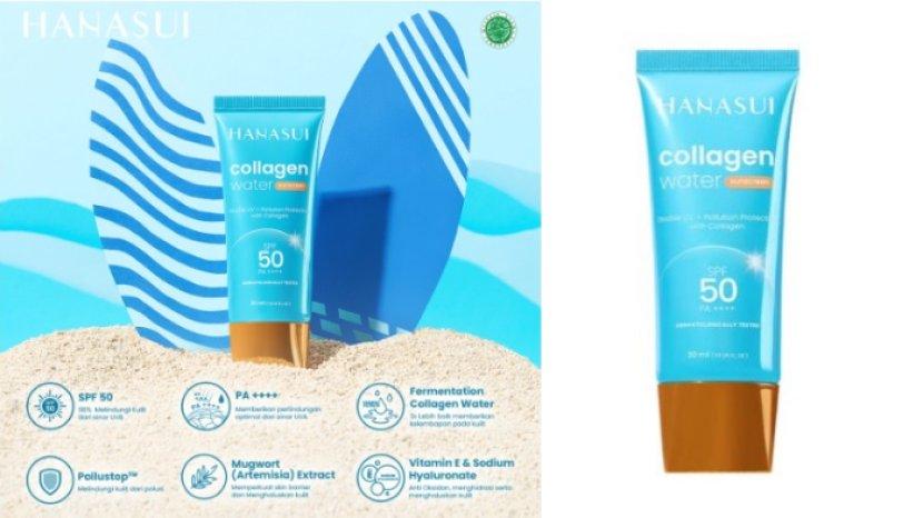 Review HANASUI Sunscreen SPF 50 With Collagen, Formulanya Lindungi Sekaligus Lembapkan Wajah