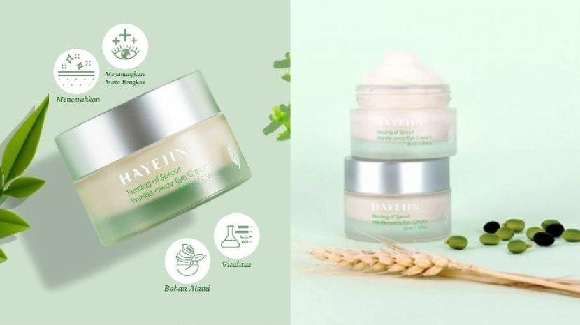 Review HAYEJIN Blessing of Sprout Wrinkle-away Eye Cream, Krim Mata dengan Ekstrak Lotus