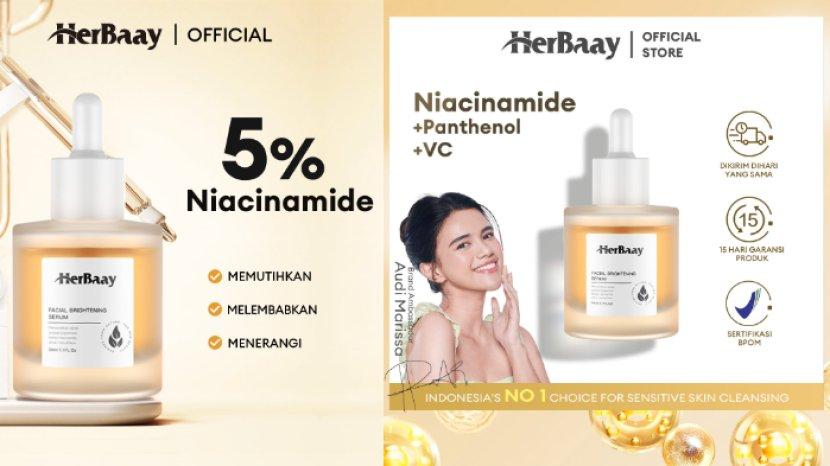 Review HerBaay Brightening Serum, Solusi untuk Wajah Cerah, Lembap dan Memudarkan Bekas Jerawat