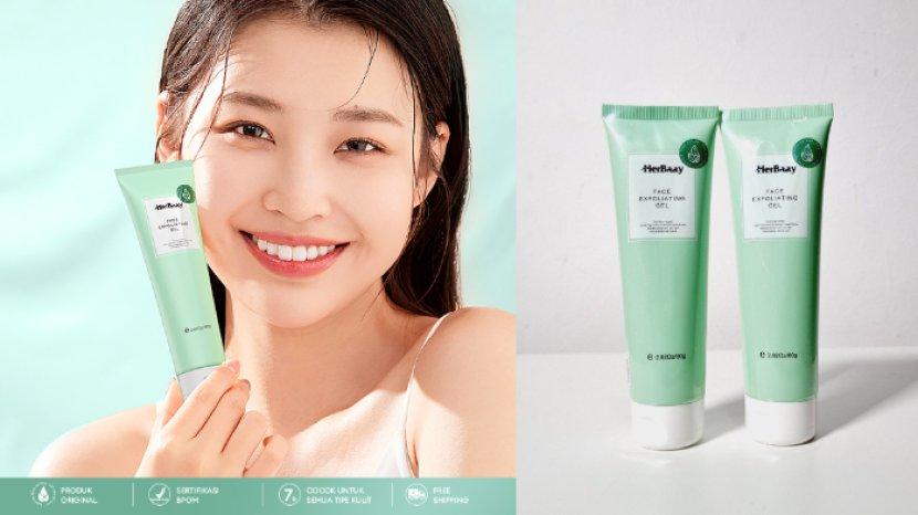 Review HerBaay Face Exfoliating Gel Ampuh Angkat Sel Kulit Mati, Cocok untuk Kulit Wajah Sensitif