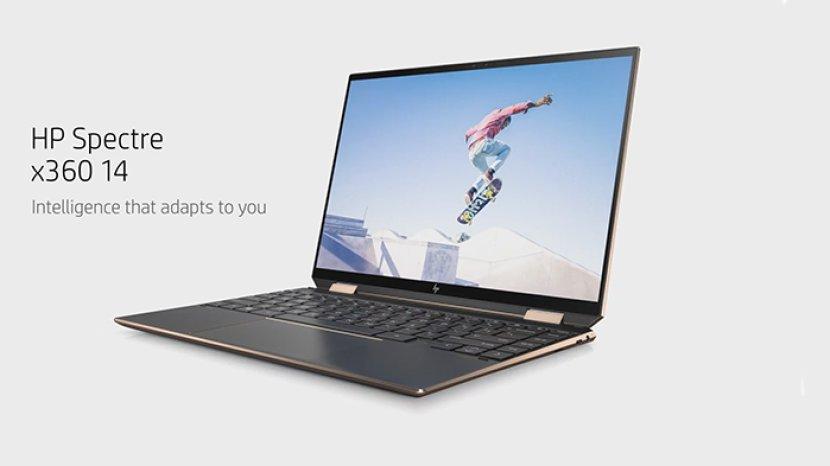 HP Spectre x360 14, Laptop 2 In 1 3K2K dengan SSD 2 TB