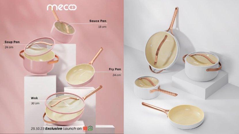Review Mecoo Most Aesthetic Premium Non-stick Cookware dengan Lapisan Antilengket Greblon C3+