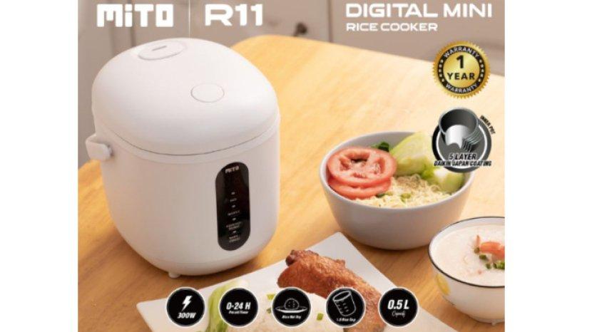 Review MITO Rice Cooker Mini Digital R11, Satu Rice Cooker untuk 4 Mode Masak di Kos