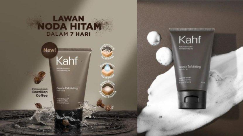 Review Sabun Muka Kahf Kemasan Cokelat, Gentle Exfoliating Face Scrub, Solusi Angkat Kulit Mati