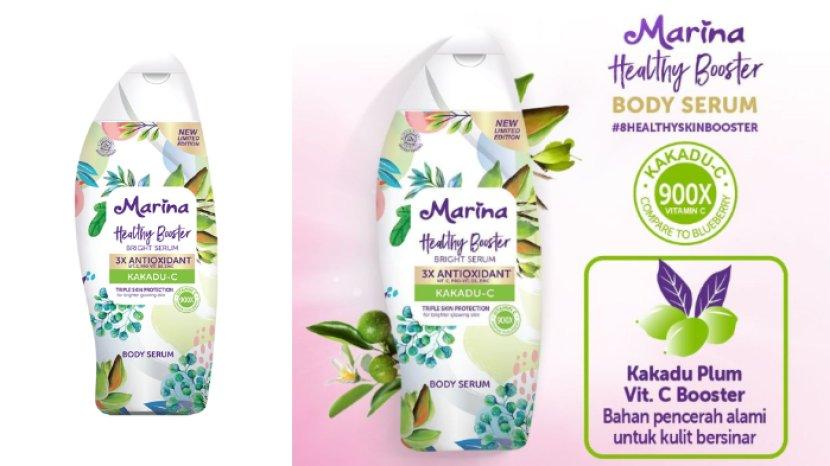 Review Marina Healthy Booster Body Serum Kakadu-C, Perawatan Tubuh Murah Meriah dengan Aroma Segar