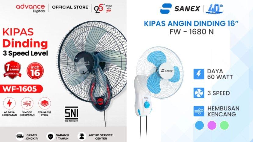 Daftar Harga Kipas Angin Dinding Rp 100 Ribuan, Murah tapi Berkualitas