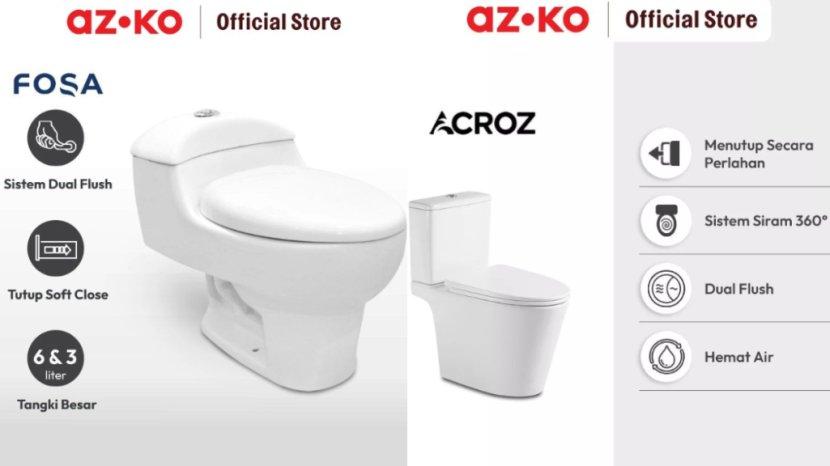 6 Rekomendasi Kloset Duduk AZKO yang Harganya Rp 1 Jutaan ke Bawah