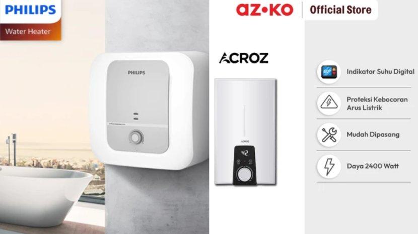 6 Rekomendasi Water Heater Listrik Harga Rp 1 Jutaan: Philips, Acroz Helio, Krisbow hingga Midea