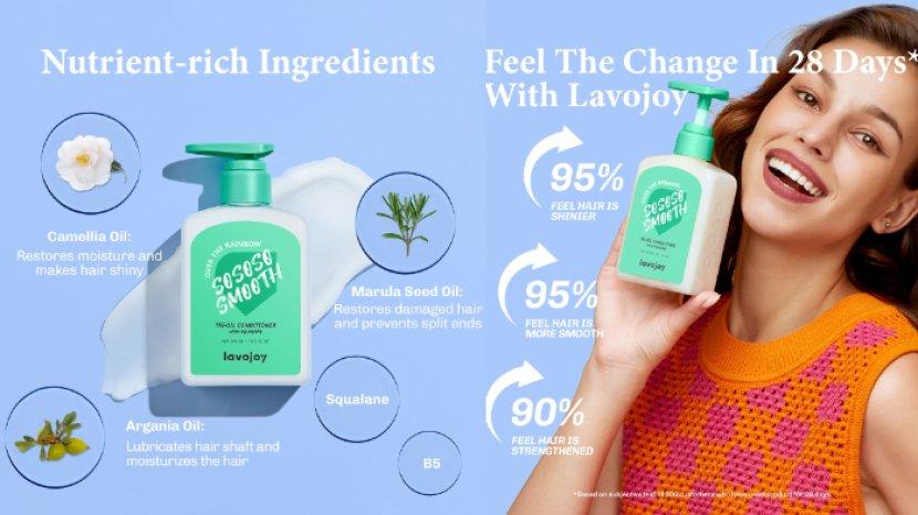 Review lavojoy So So So Smooth Conditioner Over The Rainbow, Atasi Rambut Kering dan Melembutkan