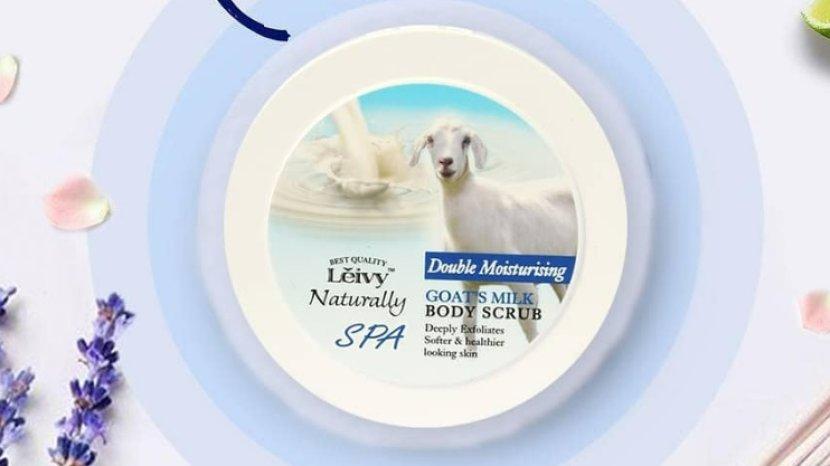 Review Leivy SPA Body Scrub Goats Milk, Lulur yang Mengandung Susu Kambing dan Ekstrak Tumbuhan