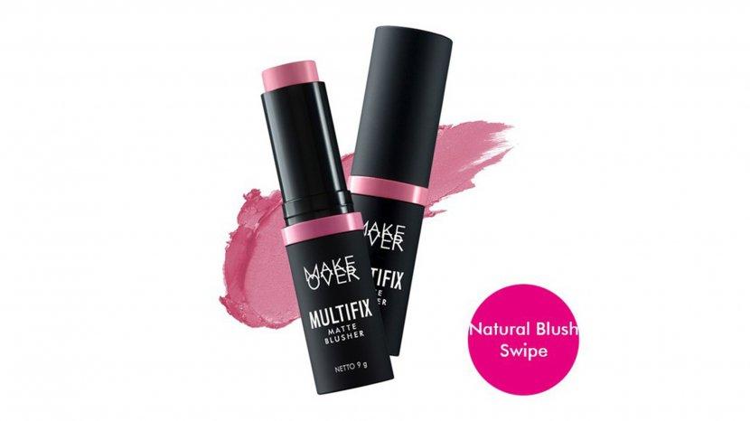 MAKE OVER Multifix Matte Blusher, Blush On Stick dengan Tekstur Velvety